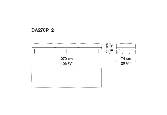 3-местный тканевый диван B&B Italia док ARCH-00033457 - Вид №131