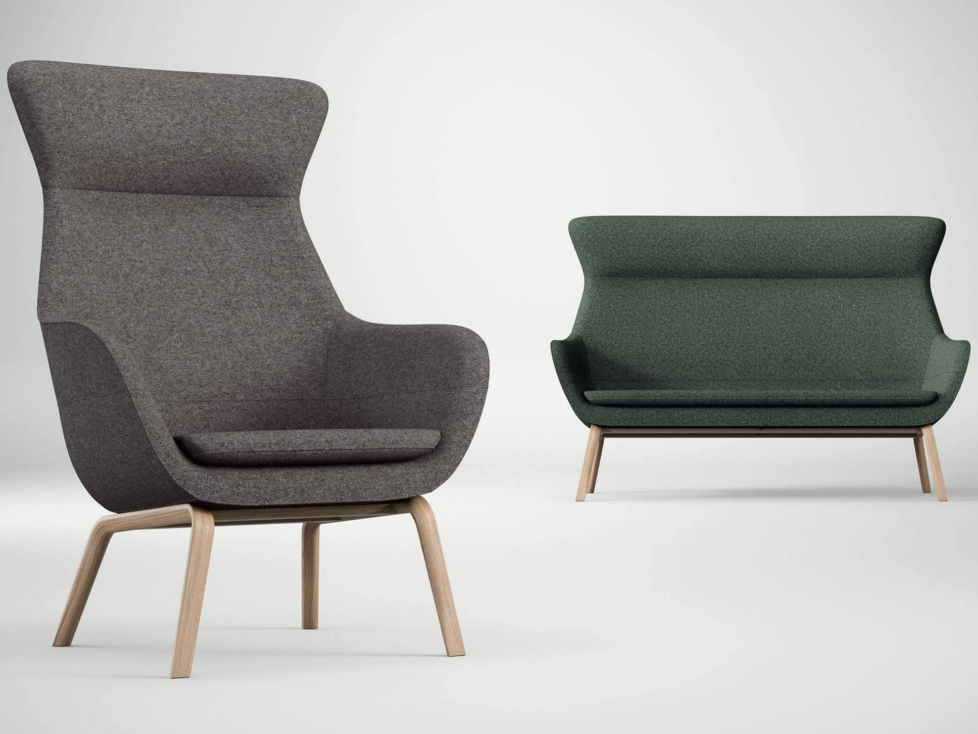 Кресло с подлокотниками с высокой спинкой Brunner crona ARCH-00141938 - Вид №1