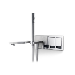 Набор для ванны/душа со смесителем, двухходовым переключателем, изливом и душевой ручкой. TEK220 linki