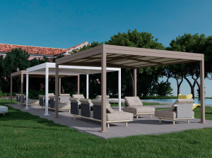 Отдельно стоящие конструкции с ПВХ покрытием или панелями