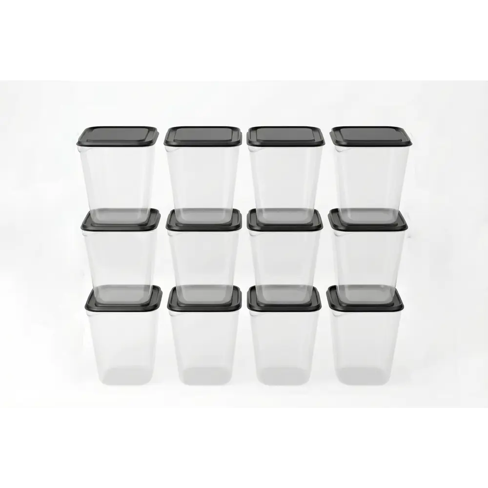 Набор пищевых контейнеров Пруфа 6900 мл полипропилен прозрачный 12 шт Santreyd STLM-2091817