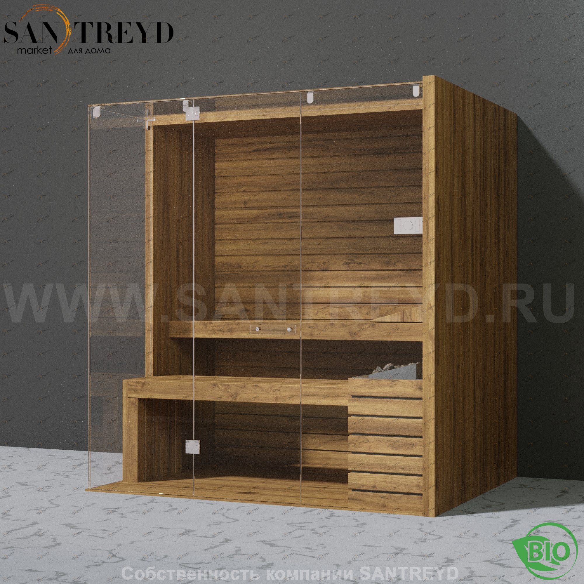 Effegibi SKY CORNER 60 BI55410020 Био-сауна. Мощность: 6 кВт макс. Размеры: длина 200 см, ширина 150 см. Отделка: осина термообработанная.