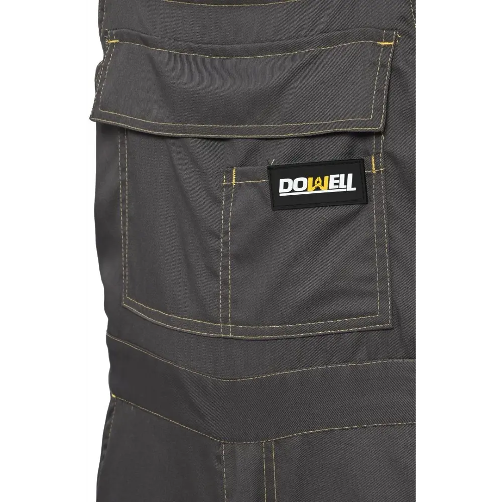 Полукомбинезон DOWELL BASIC для рабочих задач - темно-серый 89343007 STLM-0841018 - Вид №2