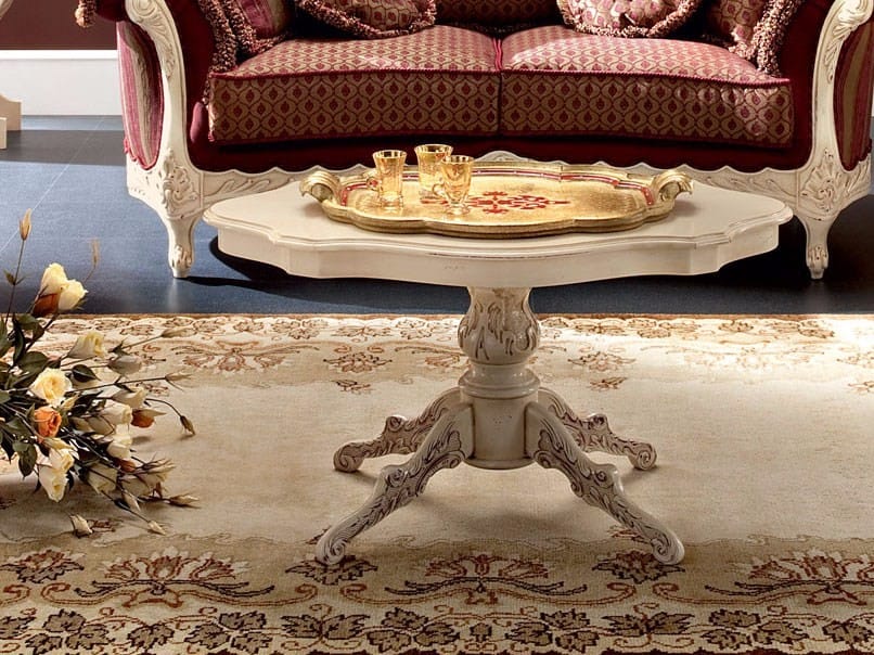 Низкий овальный журнальный столик для гостиной Modenese Luxury Interiors Bella Vita ARCH-00004691