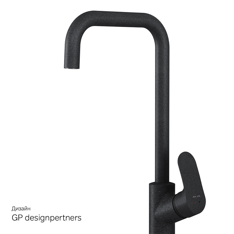 F8006022 смеситель для кухни G-образный излив черный шт. AM.PM Like - Вид №8