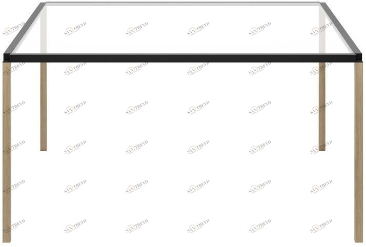 Alias Квадратный стеклянный журнальный столик Tavolo zero sun-id-1382174