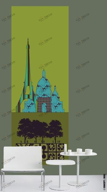 CONCEPTUWALL Уникальная полоса Paris sun-id-1403259