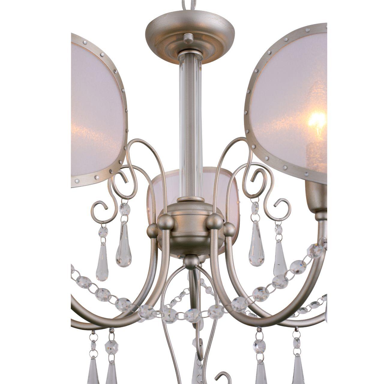 Подвесная люстра ST Luce Faccialuna SL173.303.05 ST LUCE ДИЗАЙНЕРСКИЕ, FACCIALUNA 138049 Серебро  - Вид №1