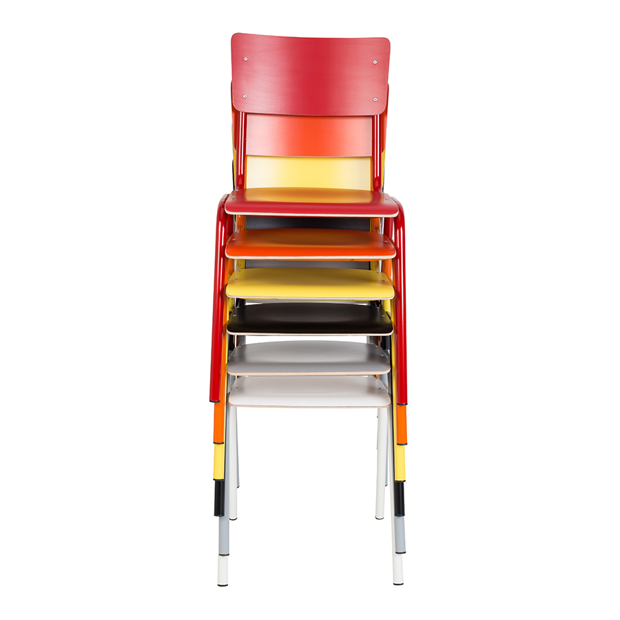 Стул Back to School серый Zuiver 1100286 - Вид №4