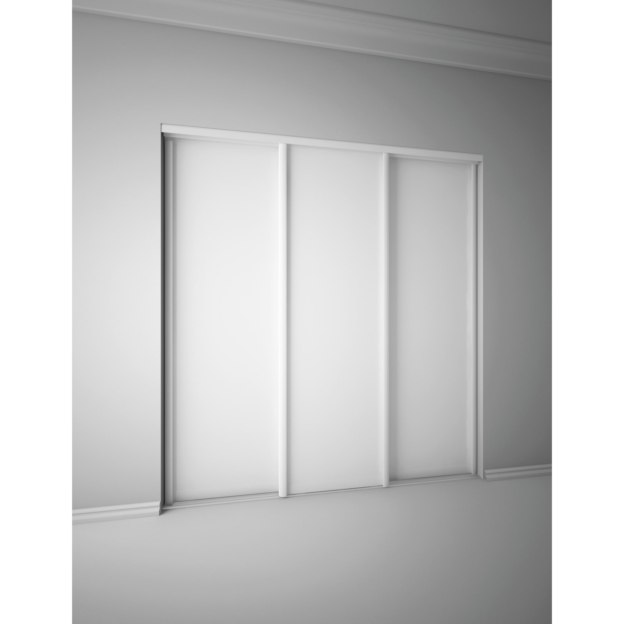 SPACEO Дверь-купе раздвижная 2455×804 мм в стиле белый ясень 82362530 STLM-0025476 - Вид №4