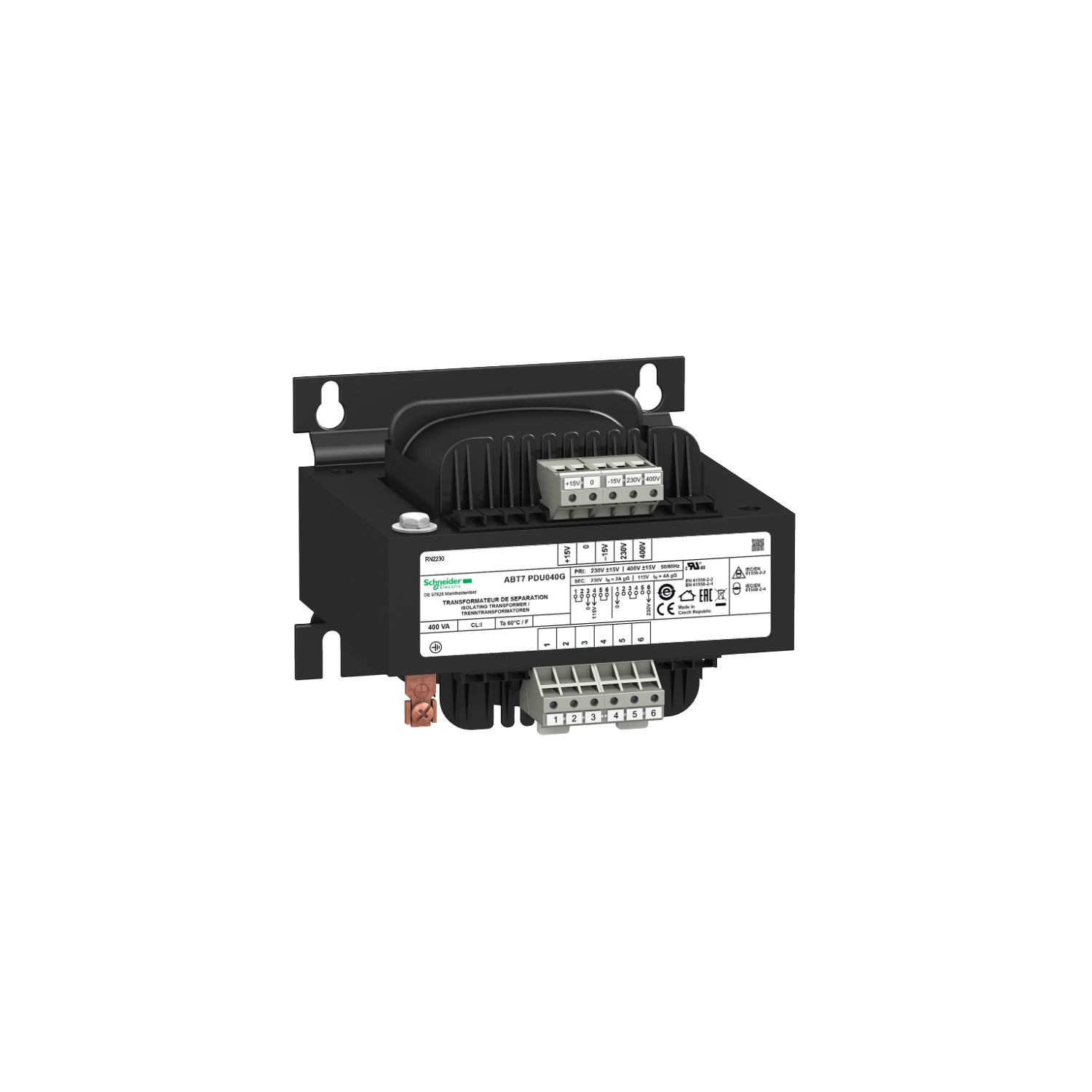 ABT7PDU040G ТРАНСФОРМАТОР 2X115В 400ВА Schneider Electric Блоки питания и тарансформаторы 