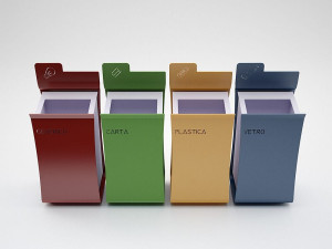 Стальные стойки для мусора на открытом воздухе