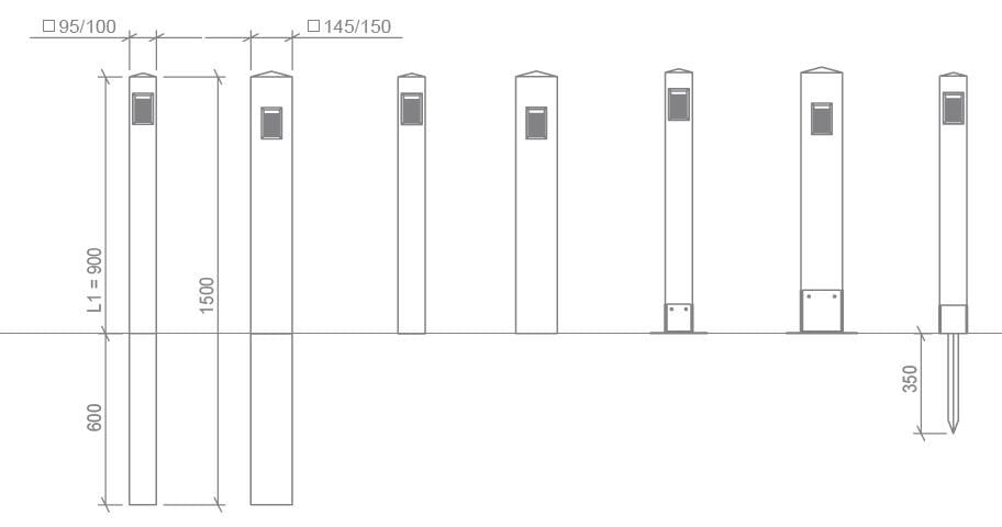 Деревянный светодиодный световой столб Timberlab TORRE ARCH-00031356 - Вид №4