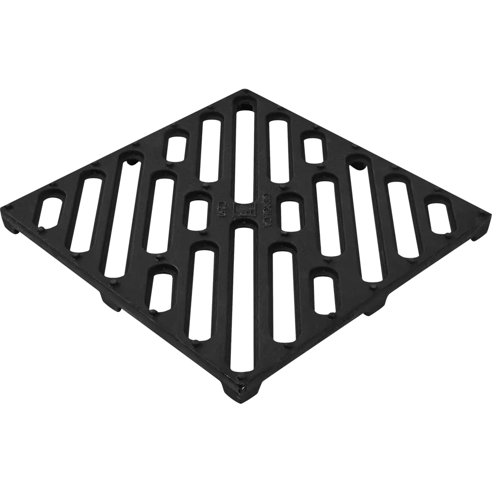 Чугунная решетка GIDROLICA Point для дождеприемника 28.5x28.5 см 85178510 STLM-0059538