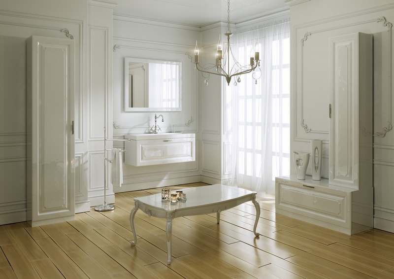 Империя Зеркало в раме, цвет белый Emp.02.10/W AQWELLA Empire sun-id-277918 - Вид №1