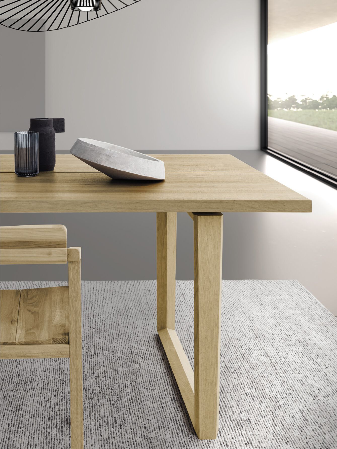 Прямоугольная столешница из дуба Devina Nais Free ARCH-00142092 - Вид №2