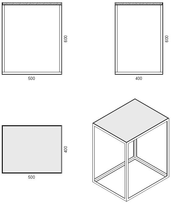 CO33 Сервисный стол из стали и бетона Tabula Blw 70 - Вид №3