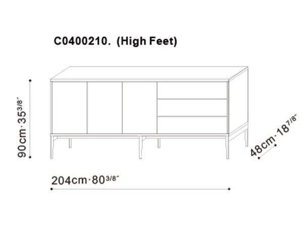 Деревянный шкаф с распашными дверями CAMERICH Pixel ARCH-00098555 - Вид №7