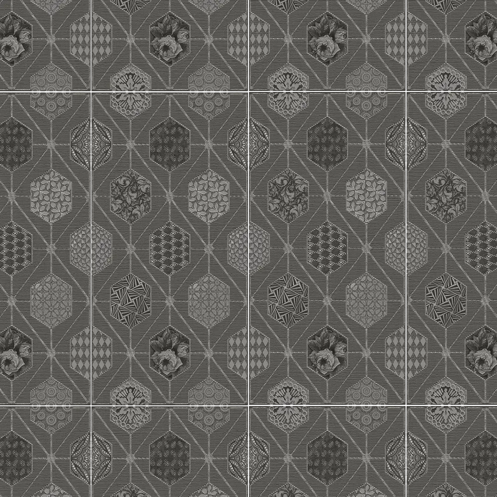 Декор настенный Azori Devore Geometria 31.5x63 см матовый цвет серый геометрия STLM-2108200 - Вид №1