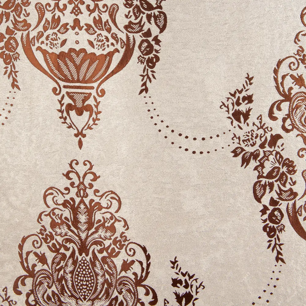 Ткань димаут «Вазоны», 280 см, вензель, цвет коричневый ТОРГОВЫЙ ДОМ ТЕКСТИЛЬ STLM-2181438 - Вид №2