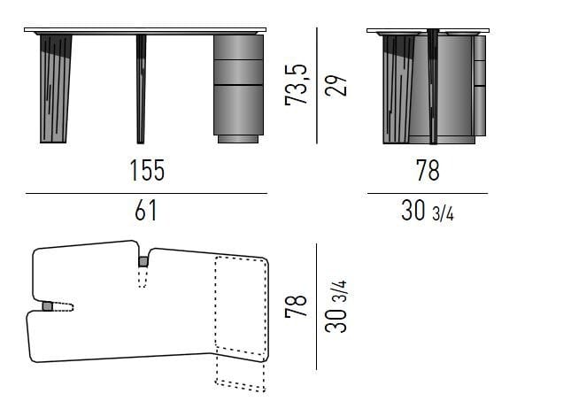 Письменный стол Minotti Jacob ARCH-00079497 - Вид №2