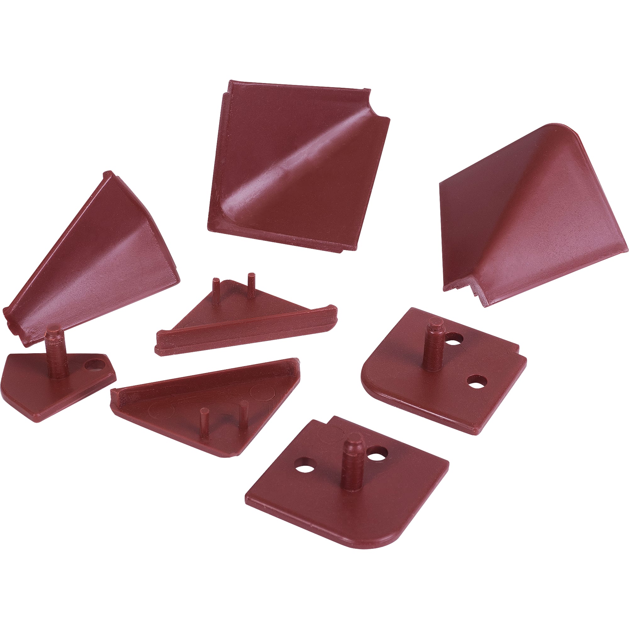 17871515 Заглушки к плинтусу цвет коричневый, 6 шт Santreyd 