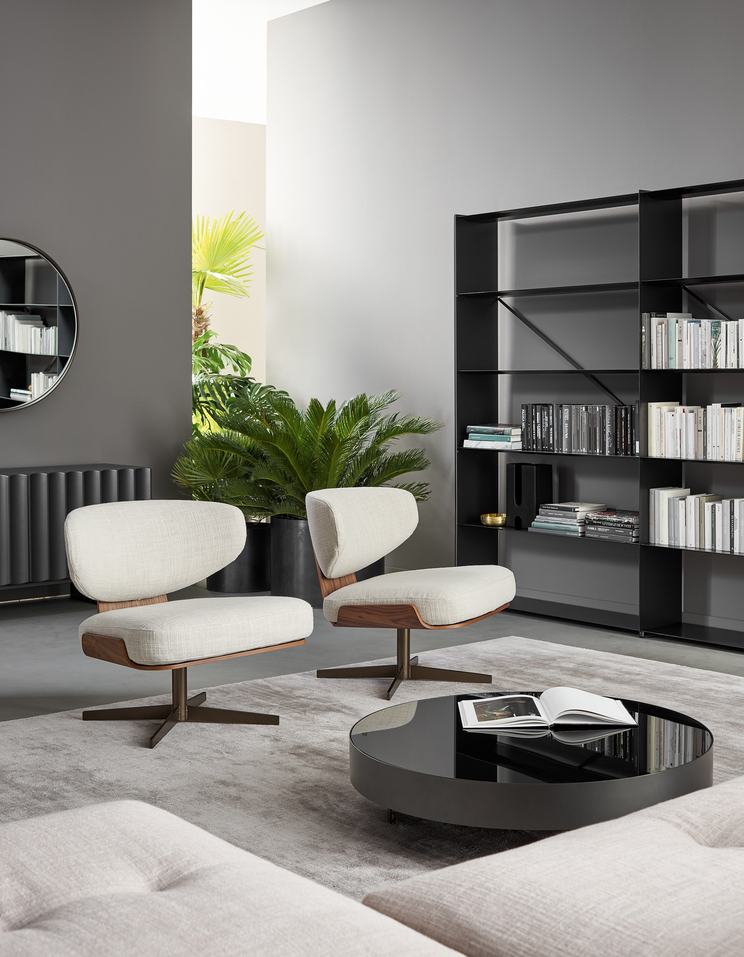 Тканевое вращающееся кресло BONALDO Olos ARCH-00068571 - Вид №2