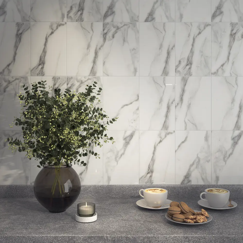 Плитка настенная Kerama Marazzi Рива 20x30 см 1.5 м² глянцевая цвет серый STLM-2085887 - Вид №2