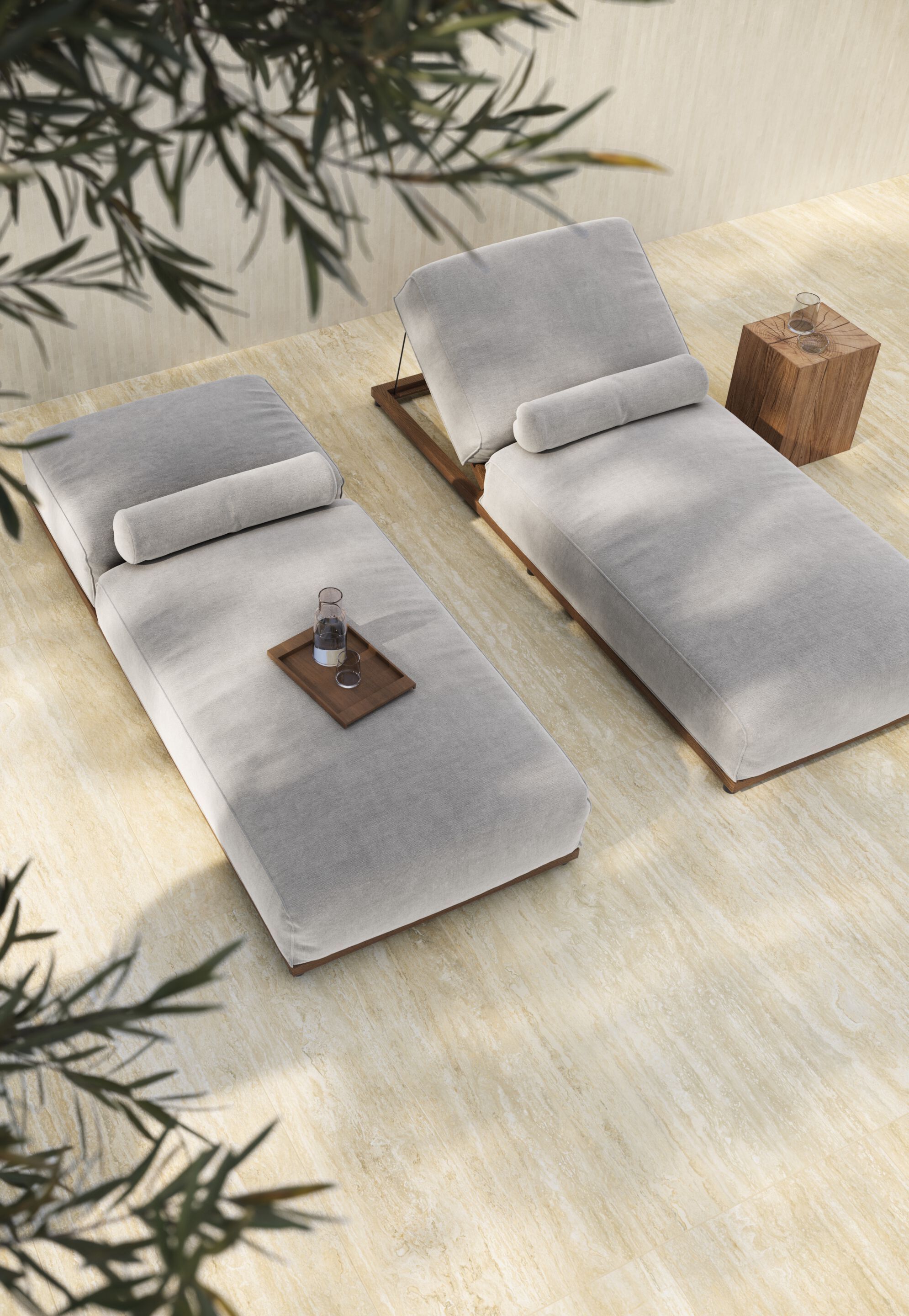 Напольное / керамогранит с эффектом травертина Italgraniti травертины ARCH-00142504 - Вид №5