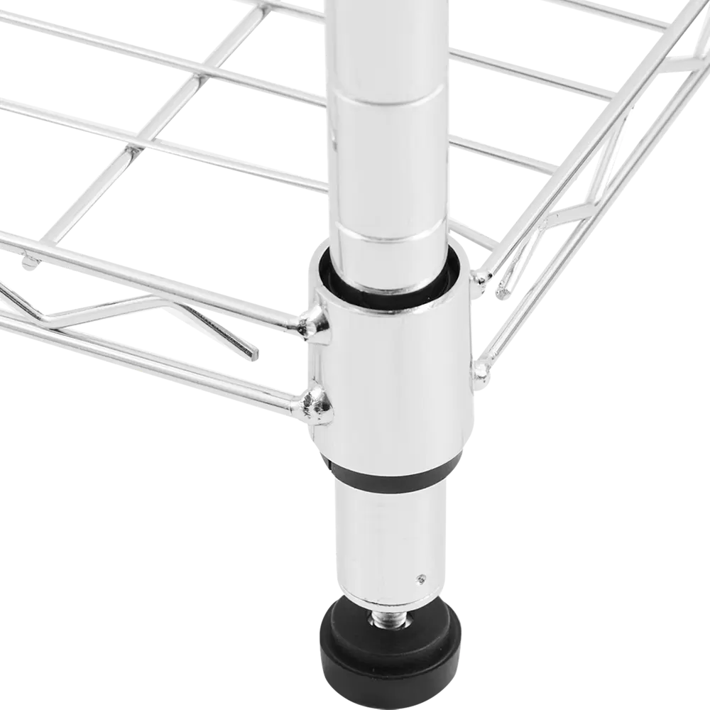 Стеллаж сетчатый 1430-60/5 C 76.2x152.4x35.6 см Gastrorag нержавеющая сталь цвет хром нагрузка на полку до 70 кг 85681402 STLM-2177517 Santreyd  - Вид №4
