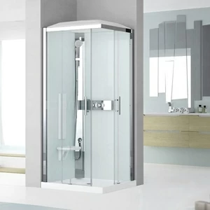 Novellini. Душевая кабина 90x70 A90x70 STANDARD с низким душевым поддоном и крышей GLAX 3