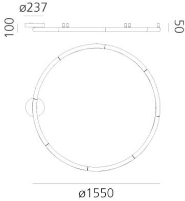Artemide Настенный светильник / потолочный светильник из метакрилата Alphabet of light sun-id-1493358 - Вид №1