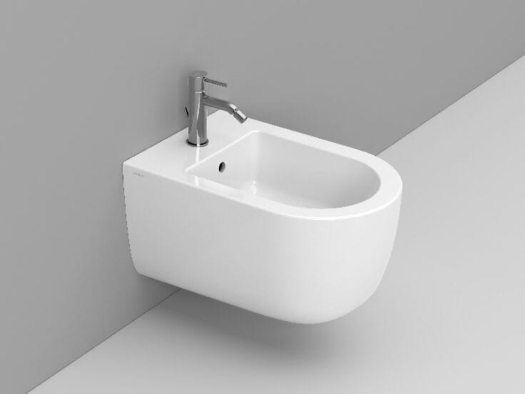 Керамическое подвесное биде с переливом Ceramica Dolomite круглый мирт ARCH-00040560 - Вид №3