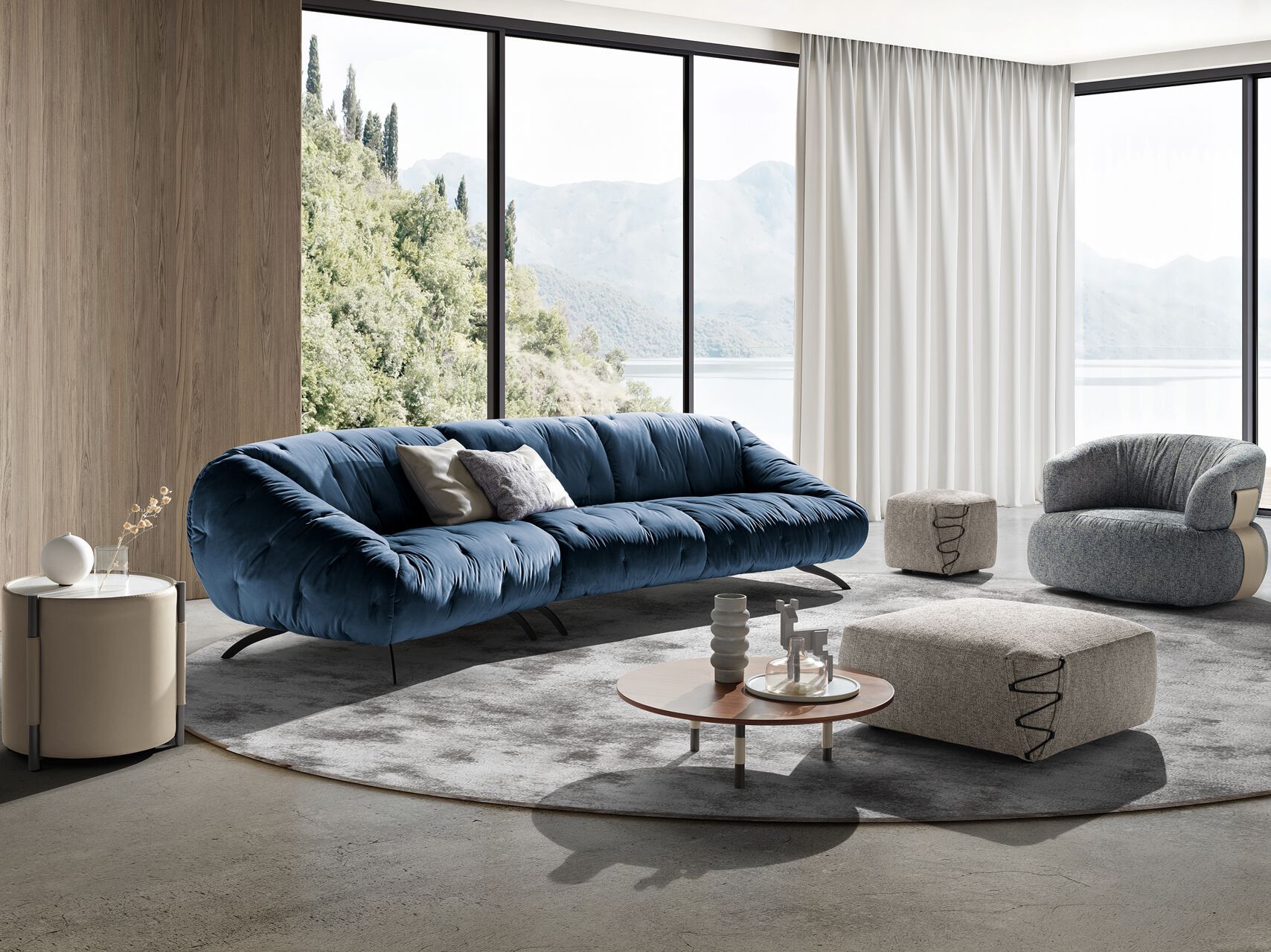 Бархатный диван Max Divani Globo ARCH-00064754 - Вид №5