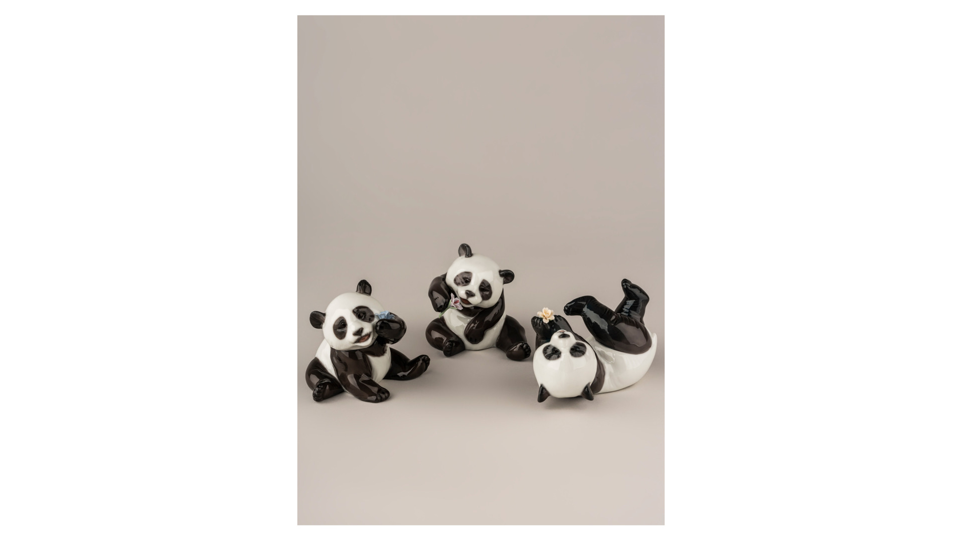 10669038 LLADRO Фигурка Lladro "Довольная панда"  9x8см Фарфор Lladró  - Вид №1