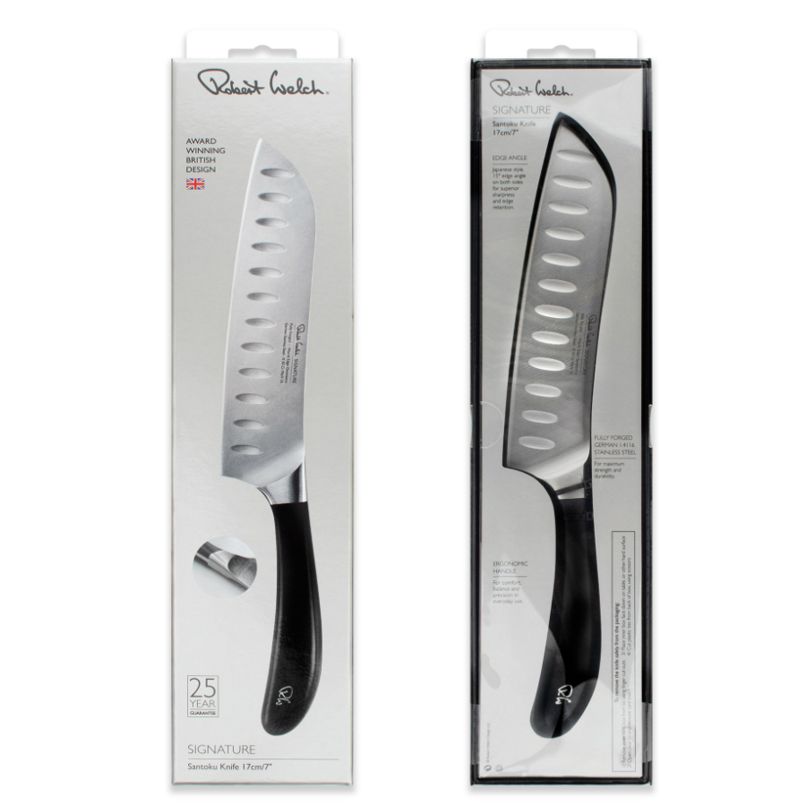 Нож кухонный японский «шеф» с углублением на кромке Signature, 17 см Robert Welch SIGSA2069V - Вид №4