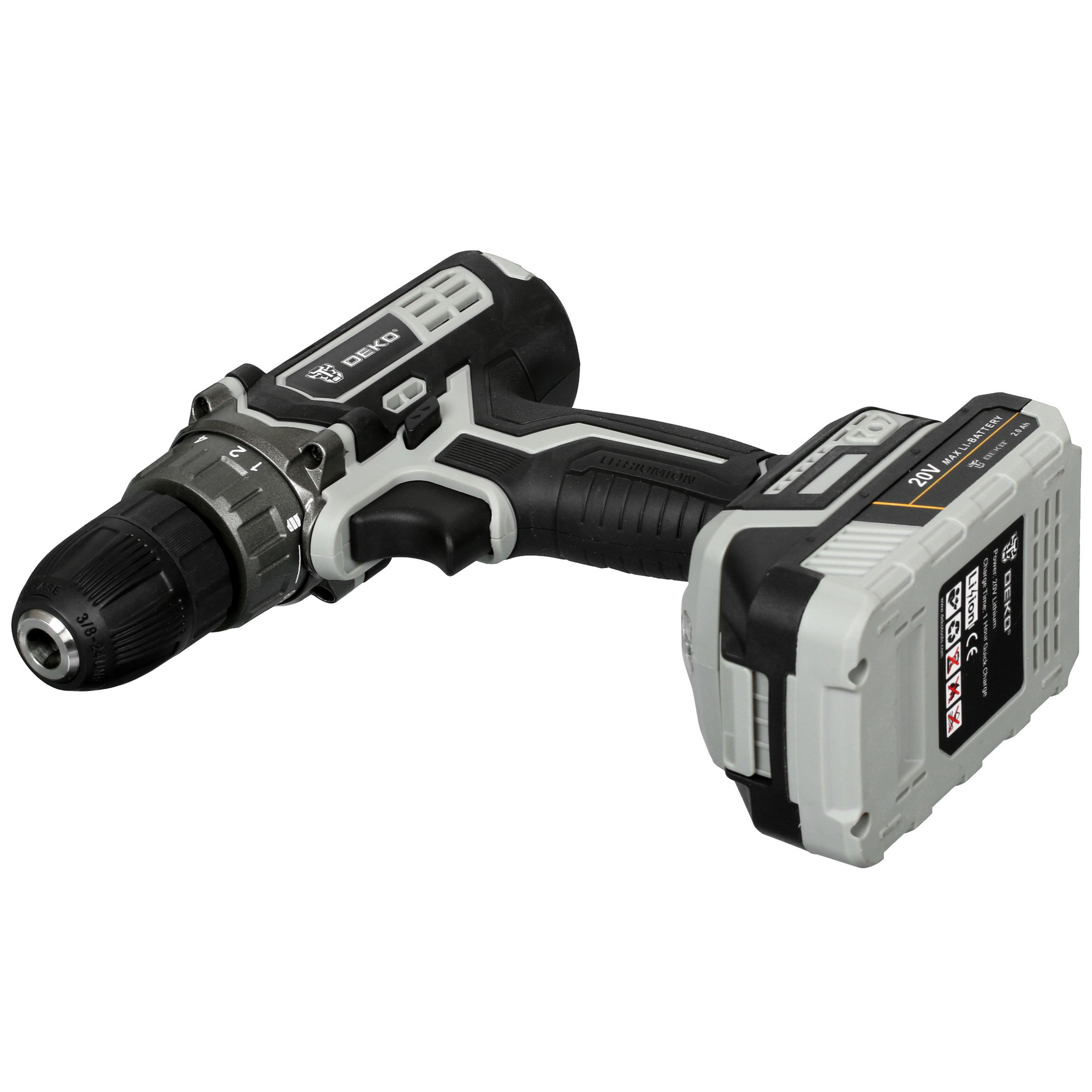 Дрель-шуруповерт DEKO DKCD20 Black Edition SET 3 063-4050 MAX 20V 5343163 STDN-0136479 - Вид №4