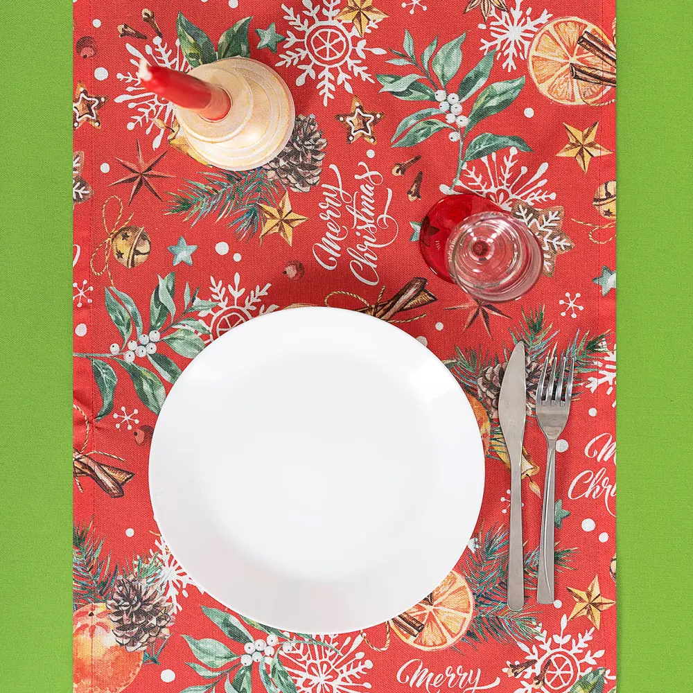 Дорожка Altali Пунш прямоугольная 40x140 см цвет красный STLM-2012882 - Вид №4