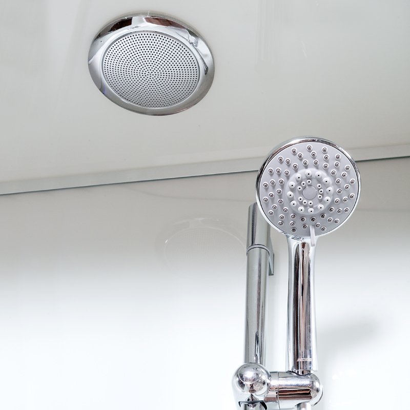 L 801 стандартная BLACK Душевая кабина DETO Серия L А102 L LED с кнопкой и гидромассажем - Вид №9