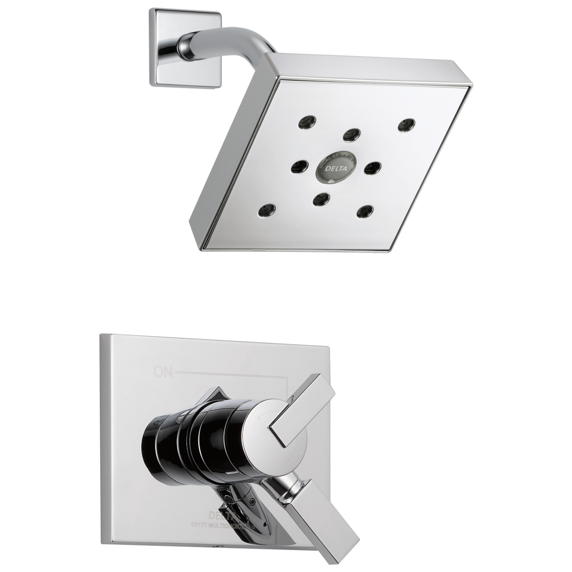 T17253-H2O Накладка для душа Monitor® 17 серии H2Okinetic® Delta Faucet Vero Хром