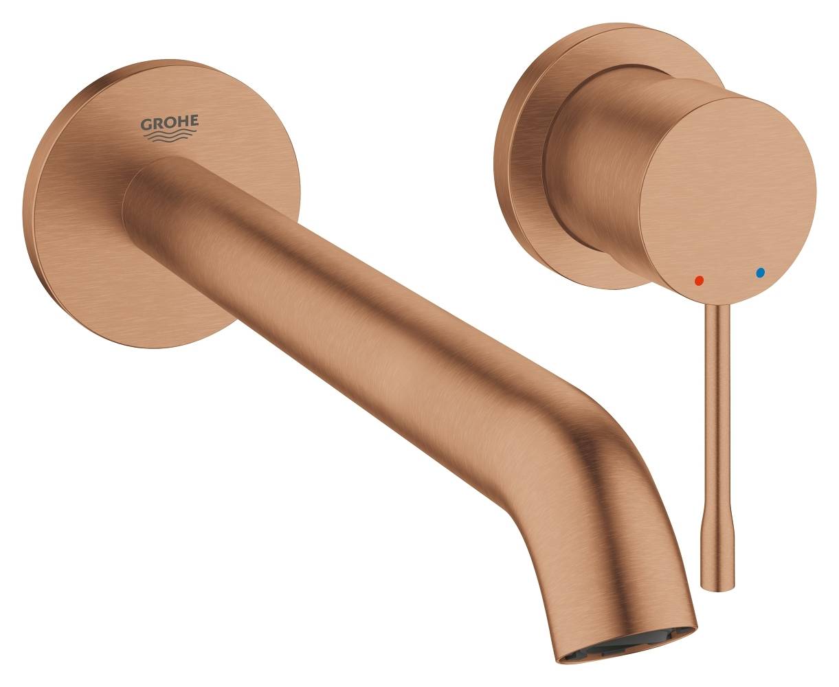 Смеситель для раковины GROHE Essence New на 2 отверстия, теплый закат матовый (19967DL1)