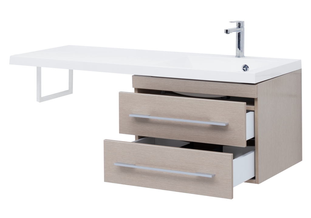 Тумба с раковиной Aquanet Нота 120 R светлый дуб 0017148500239568 - Вид №9