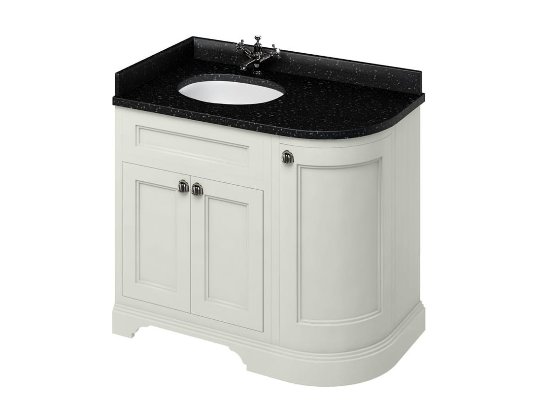 Деревянный угловой умывальник с дверцами Burlington MINERVA ARCH-00071219 - Вид №24