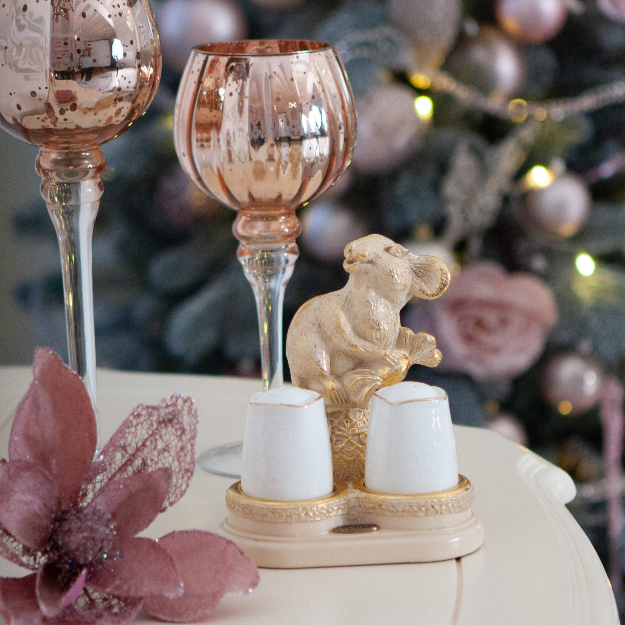 72007 Подставка под специи Мышонок Пит Айвори BOGACHO 4627170348501