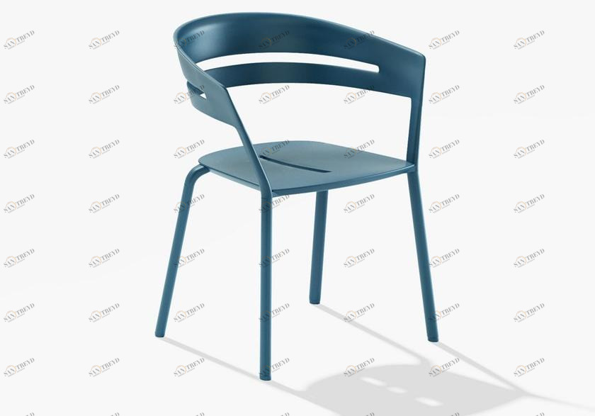 FAST Штабелируемый алюминиевый садовый стул с подлокотниками Ria 7600