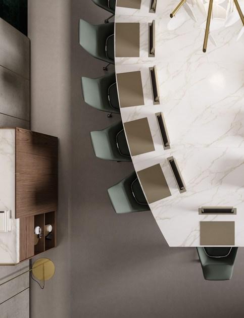 PROF Овальный стол для совещаний из мрамора Bespoke conference tables sun-id-1483645 - Вид №3