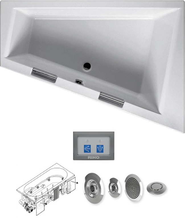 BA9000500000000_top1 Гидромассажная ванна Riho Doppio Santreyd - Вид №3