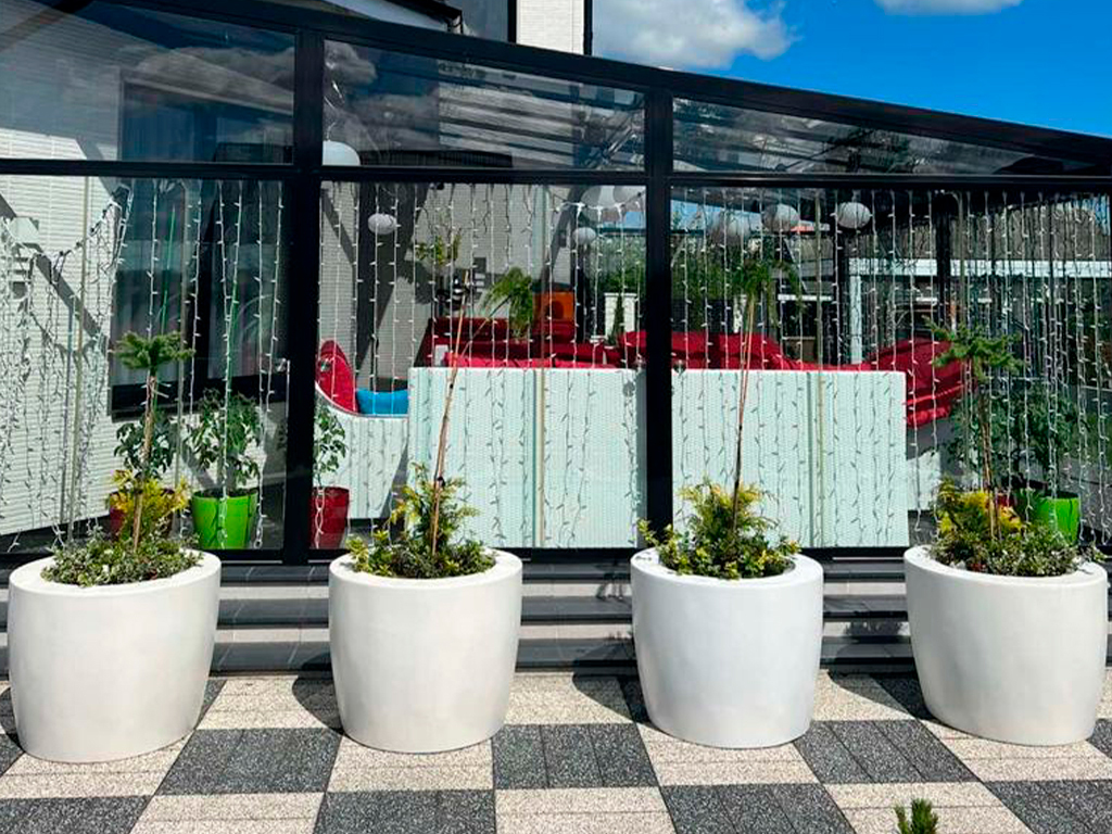 Кашпо коллекции "Дива" FD-04-72 80/80 ГеоПластБорд GPBST-100 - Вид №1