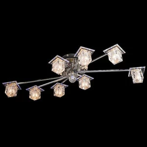 Потолочная люстра Eurosvet 4803/8 хром/белый-синий+красный+фиолетовый EUROSVET ДИЗАЙНЕРСКИЕ 182488 Хром