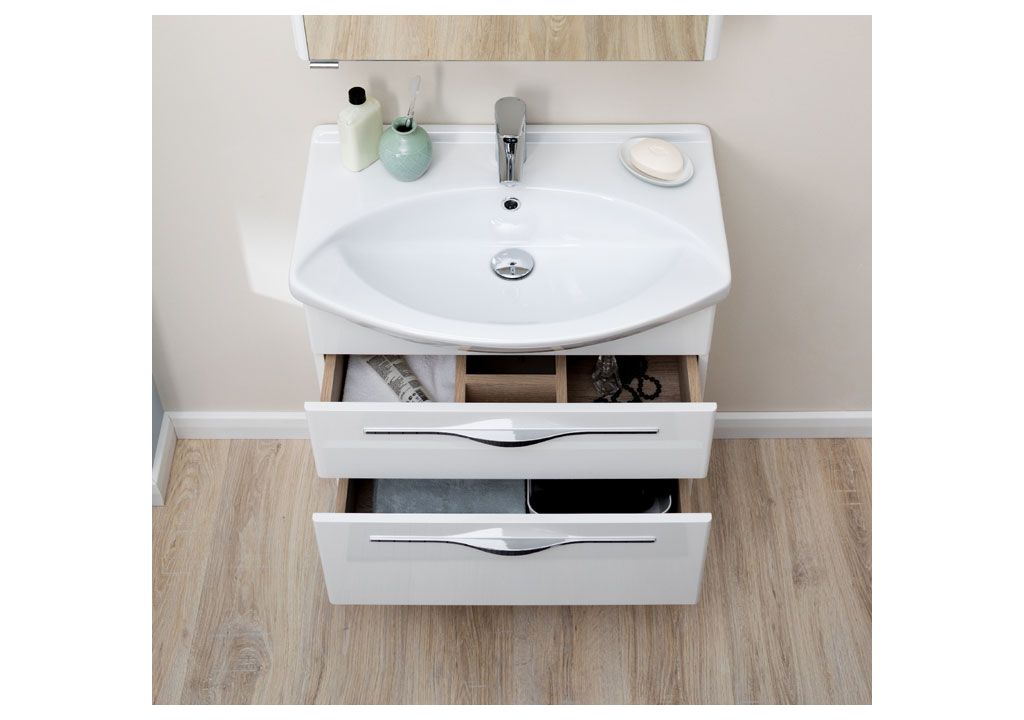 Мебель для ванной Aquanet Ирвин 65 белый 00210252 - Вид №11